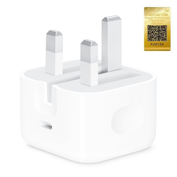 Iphone charger/adapter 3 pin 20 watt unbox with mercantile sticker