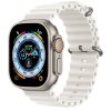 Apple watch ultra with ocean loop white color
