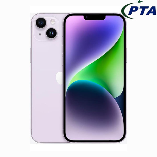 Apple iphone 14 plus purple image with pta approve logo