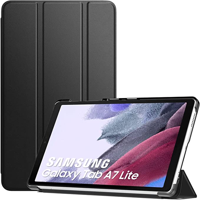 Samsung Galaxy Tab A7 lite book cover shock proof dux ducis domo series black color