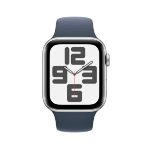 Apple Watch SE 2023 silver color with blue band 40mm