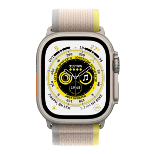 Apple watch ultra yellow gray trail loop