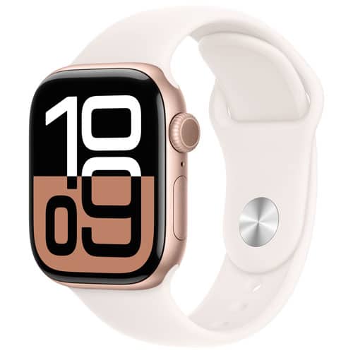 Apple Watch Series 10 Rose Gold Sports Band