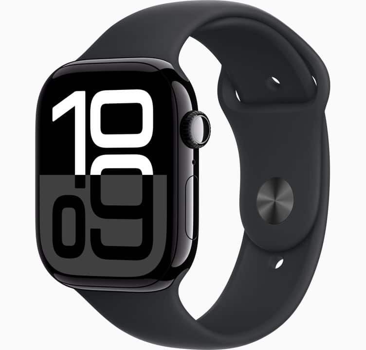 Apple Watch Series 10 Jet Black Sports Band