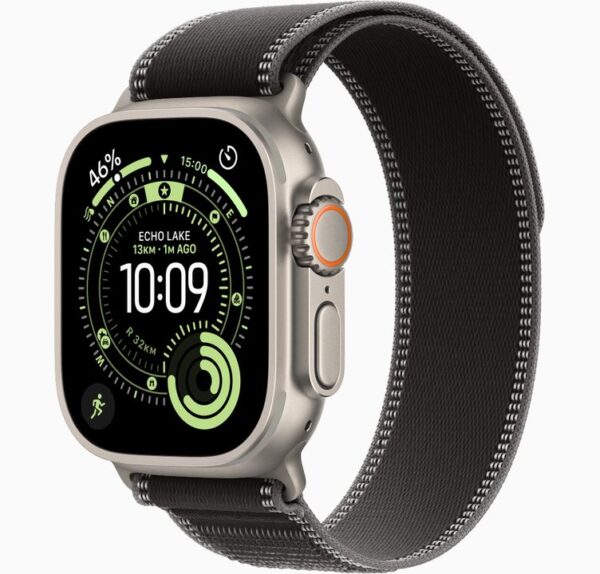 Apple Watch Ultra 3 trail loop titanium color