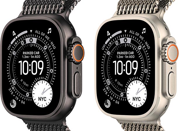 Apple Watch Ultra 3 Millanese loop black and titanium color