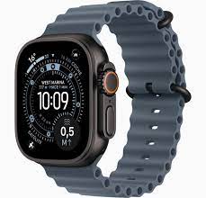 Apple Watch Ultra 3 Blue Ocean Band & Black Case