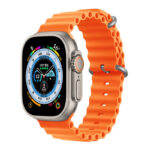 Apple iWatch Ultra 2 49mm Titanium Case with orange ocean band
