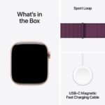 Apple watch plum sports loop and charger