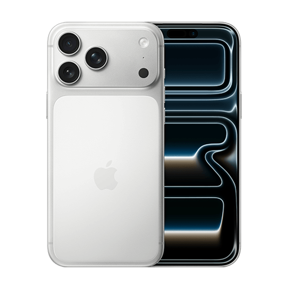 Iphone 17 pro max silver front and back
