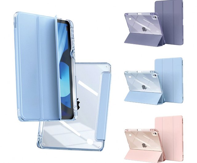 ipad 10th gen and ipad 11, ipad air book cover with transparent back