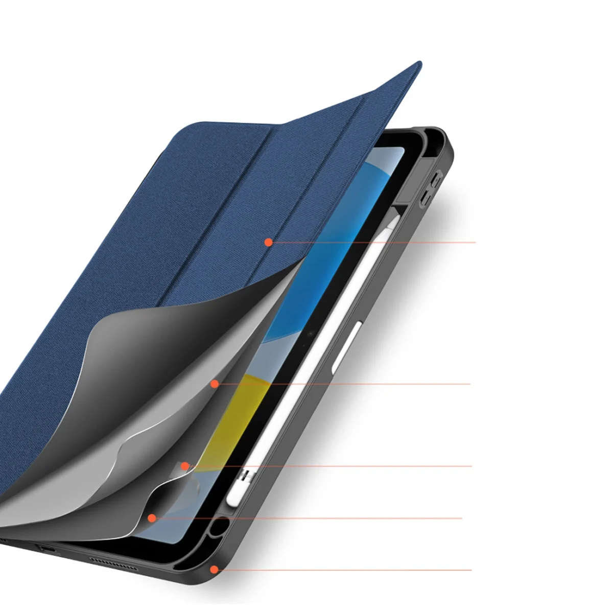 Ipad drop proof/Shock Proof Cases with Pencil Holder for iPad Air Series - Past World Series - Image 3