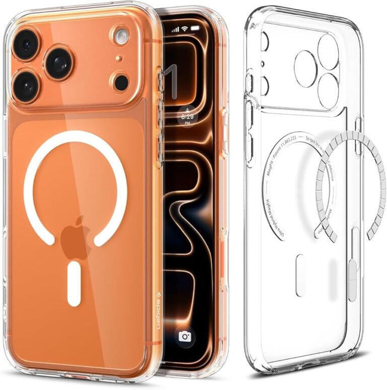iphone 17 pro max magsafe spigen clear case