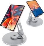 iPad Stand, 360° Rotating Tablet Stand Holder Foldable & Adjustable iPad Holder