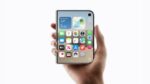 Iphone duo front side with camera showing in hand view